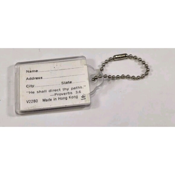 Jesus He Shall direct thy paths Proverbs 3:6 Keychain Christian - Picture 2 of 3